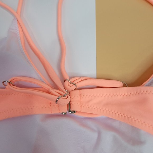 Womens 2 Pieces Brazilian Thong Bikini High Cut String Bottom Swimsuit NEW - Picture 7 of 13